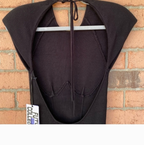COPY - Future Collective Black Sweater midi Dress - Picture 7 of 10